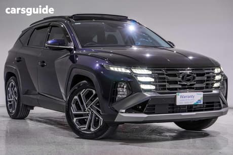 Blue 2024 Hyundai Tucson Wagon Premium (Awd)