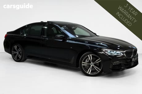 Black 2016 BMW 750I Sedan 50I