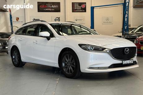 White 2022 Mazda 6 Wagon Touring