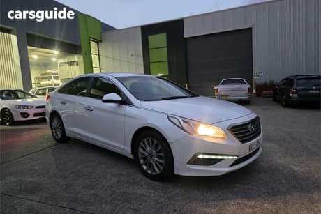 White 2015 Hyundai Sonata Sedan Elite