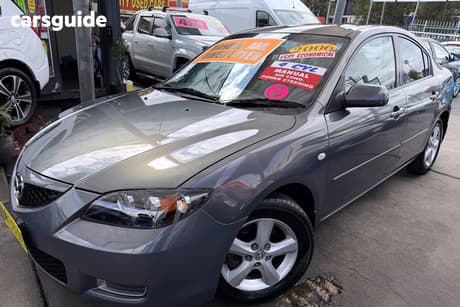 Grey 2006 Mazda 3 Sedan Maxx
