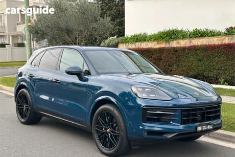 Blue 2024 Porsche Cayenne Wagon