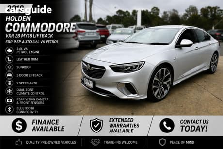 Silver 2018 Holden Commodore Liftback Vxr