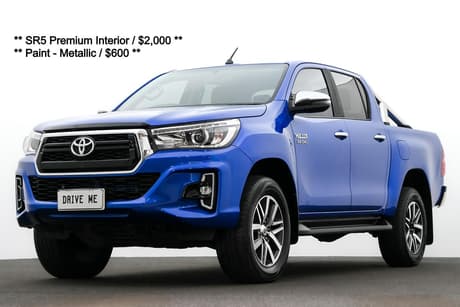 Blue 2019 Toyota Hilux Double Cab Pick Up Sr5 (4X4)
