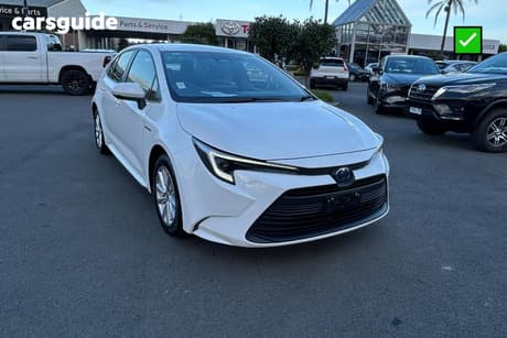 White 2024 Toyota Corolla Sedan Ascent Sport Hybrid