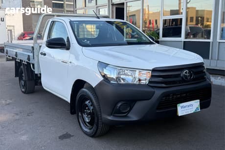 White 2019 Toyota Hilux Cab Chassis Workmate
