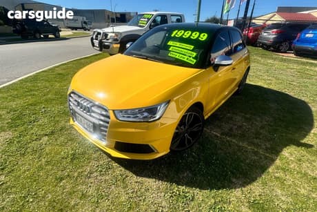 Yellow 2015 Audi S1 Hatchback Sportback 2.0 Tfsi Quattro