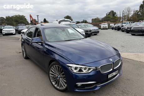 Blue 2018 BMW 330I Sedan Luxury Line