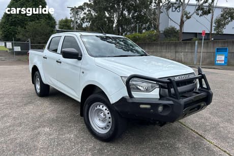White 2021 Isuzu D-MAX Crew Cab Utility Sx (4X2)