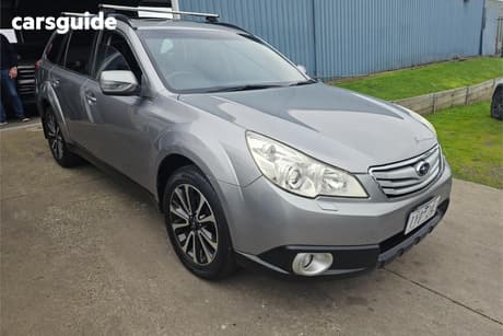 Silver 2010 Subaru Outback Wagon 3.6R Premium