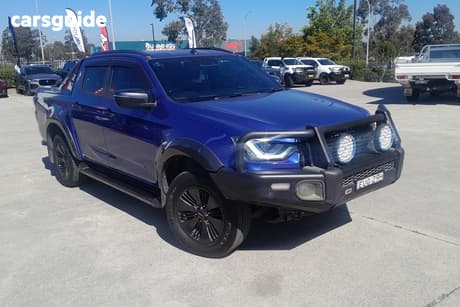 Blue 2022 Isuzu D-MAX Crew Cab Utility X-Terrain (4X4)