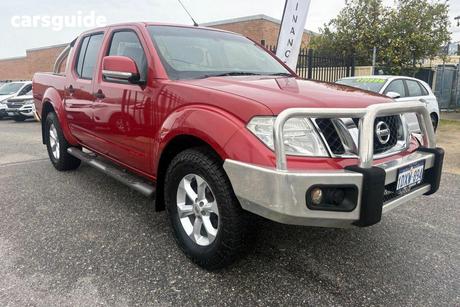 Red 2012 Nissan Navara Dual Cab Pick-up St (4X4)