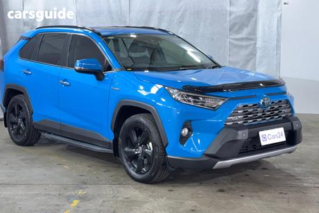 Blue 2020 Toyota RAV4 Wagon Cruiser Awd Hybrid