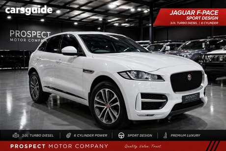 White 2017 Jaguar F-Pace Wagon 30D R-Sport