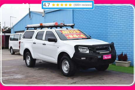 White 2020 Isuzu D-MAX Crew Cab Utility Sx (4X4)