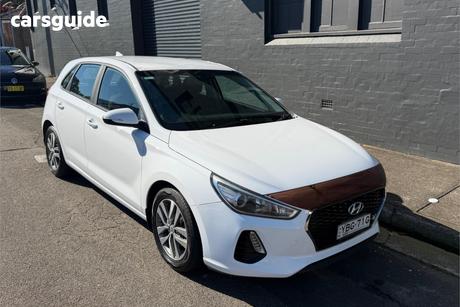 White 2017 Hyundai I30 Hatchback Active