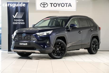 Blue 2022 Toyota RAV4 Wagon Cruiser (2Wd) Hybrid