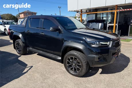 Black 2022 Toyota Hilux Double Cab Pick Up Rogue (4X4)