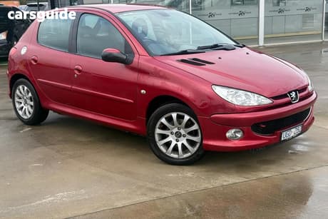 Red 2005 Peugeot 206 Hatchback Xt