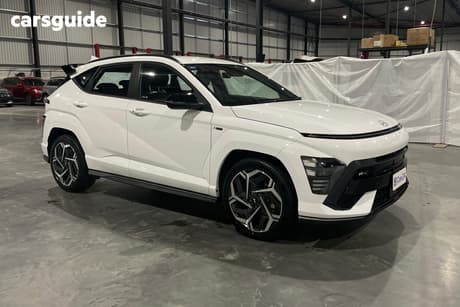 White 2023 Hyundai Kona Wagon N Line