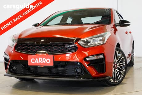 Orange 2019 Kia Cerato Sedan Gt Safety Pack