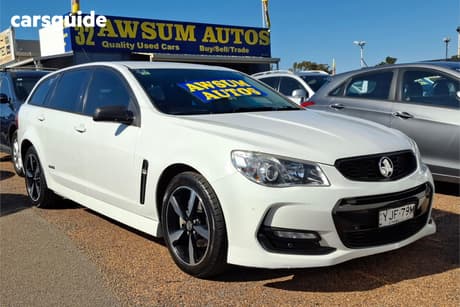 White 2016 Holden Commodore Sportswagon Sv6 Black Pack