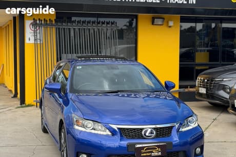 Blue 2013 Lexus CT Hatch F SPORT ZWA10R 13 UPGRADE