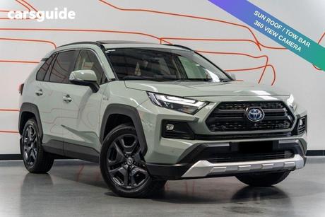 Green 2021 Toyota RAV4 Wagon Edge (Awd) Hybrid