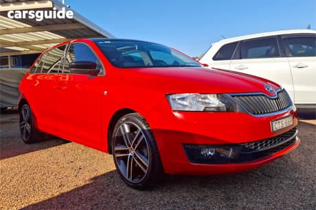 Red 2014 Skoda Rapid Spaceback Wagon Elegance 90 Tsi