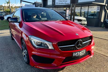 Red 2015 Mercedes-Benz CLA250 Coupe Sport 4Matic