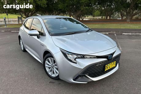 Silver 2023 Toyota Corolla Hatchback Ascent Sport Hybrid