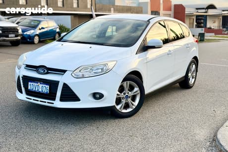 White 2012 Ford Focus Hatchback Trend