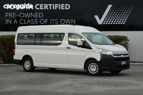 White 2022 Toyota HiAce Bus Slwb Commuter (12 Seats)
