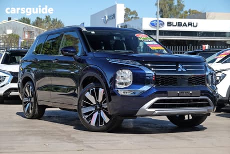 Blue 2025 Mitsubishi Outlander Wagon Exceed 5 Seat (Awd)