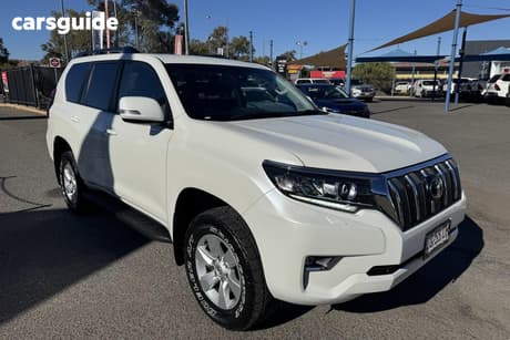 White 2021 Toyota Landcruiser Prado Wagon Gxl Flat Tailgate