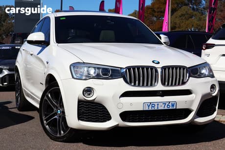 White 2015 BMW X4 Coupe Xdrive 30D