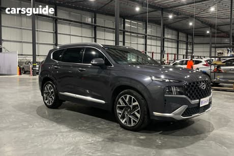 Grey 2022 Hyundai Santa FE Wagon Highlander Crdi (Awd)