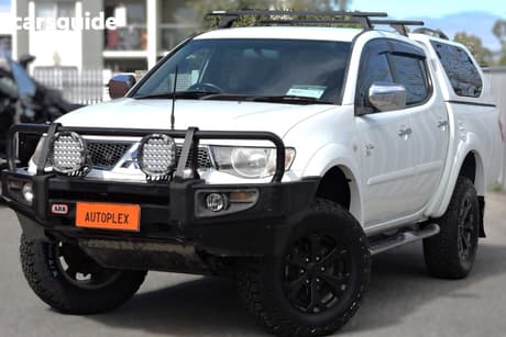 White 2012 Mitsubishi Triton Double Cab Utility Glx-R (4X4)
