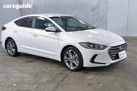 White 2017 Hyundai Elantra Sedan