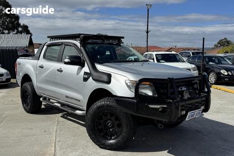 Silver 2014 Ford Ranger Crew Cab Utility Wildtrak 3.2 (4X4)