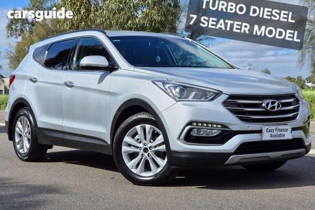 Silver 2016 Hyundai Santa FE Wagon Elite Crdi (4X4)