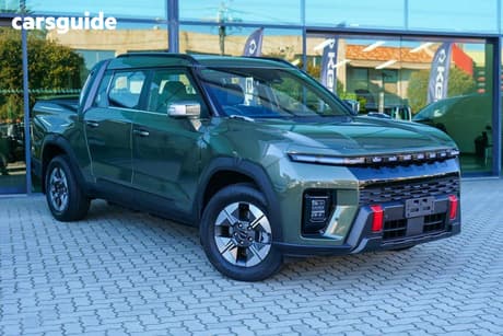 Green 2026 KGM Musso Ute Tray EV AWD 4X4