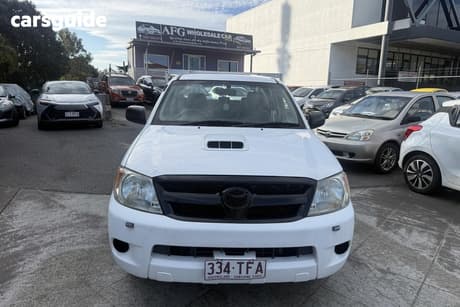 White 2007 Toyota Hilux Ute Tray SR