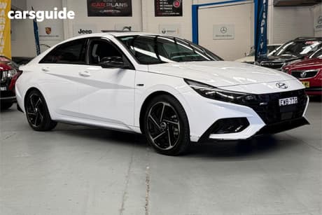 White 2022 Hyundai I30 Sedan N Line Premium