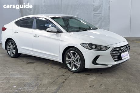 White 2017 Hyundai Elantra Sedan