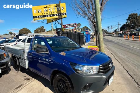 Blue 2018 Toyota Hilux Cab Chassis Workmate