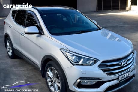 Silver 2015 Hyundai Santa FE Wagon Highlander Crdi (4X4)