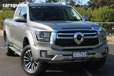 Silver 2024 GWM Cannon Alpha Dual Cab Utility Ultra Hybrid (4X4)