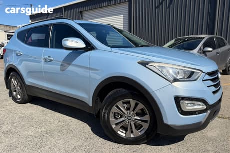 Blue 2013 Hyundai Santa FE Wagon Active Crdi (4X4)