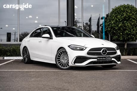 White 2022 Mercedes-Benz C300 Sedan Mhev